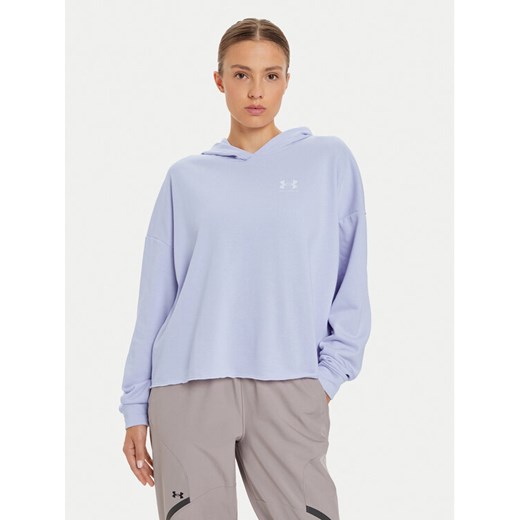 Under Armour Bluza Ua Rival 1382736 Fioletowy Loose Fit ze sklepu MODIVO w kategorii Bluzy damskie - zdjęcie 182603248