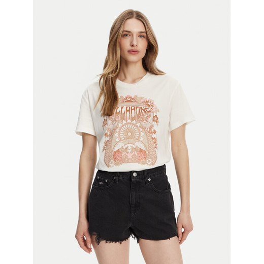 Billabong T-Shirt EBJZT00424 Biały Relaxed Fit ze sklepu MODIVO w kategorii Bluzki damskie - zdjęcie 182603258