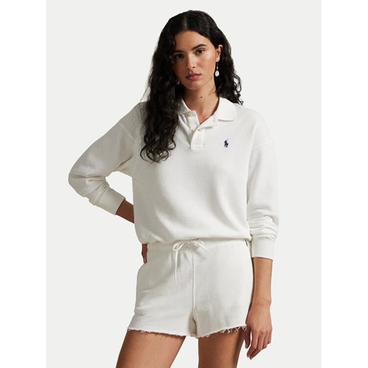 Polo Ralph Lauren Bluza 211965097002 Biały Relaxed Fit ze sklepu MODIVO w kategorii Bluzy damskie - zdjęcie 182603315