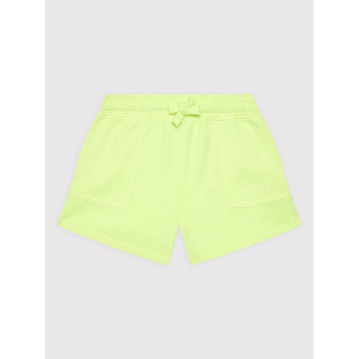 Guess Szorty sportowe J2GD01 KB4O0 Zielony Regular Fit ze sklepu MODIVO w kategorii Spodenki dziewczęce - zdjęcie 182603389
