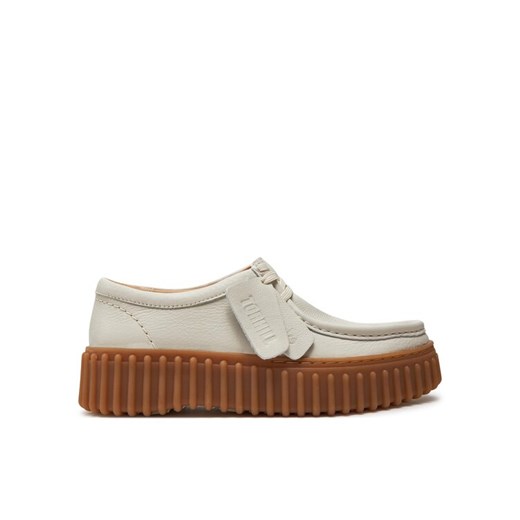 Clarks Półbuty Torhill Bee 26172085 Écru ze sklepu MODIVO w kategorii Mokasyny damskie - zdjęcie 182603476