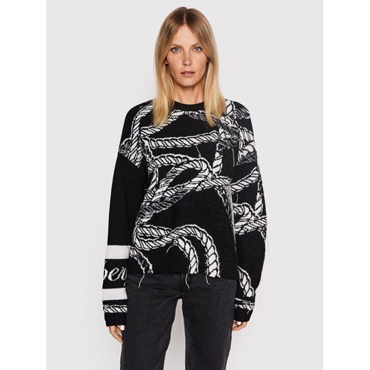 Iceberg Sweter 22II2P0A0247079 Czarny Regular Fit ze sklepu MODIVO w kategorii Swetry damskie - zdjęcie 182603568