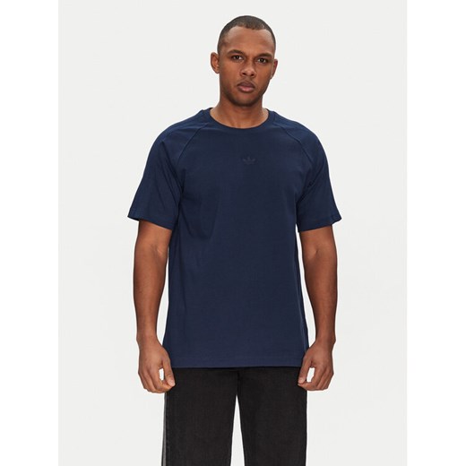 adidas T-Shirt Premium Essentials JD3279 Granatowy Loose Fit ze sklepu MODIVO w kategorii T-shirty męskie - zdjęcie 182603579