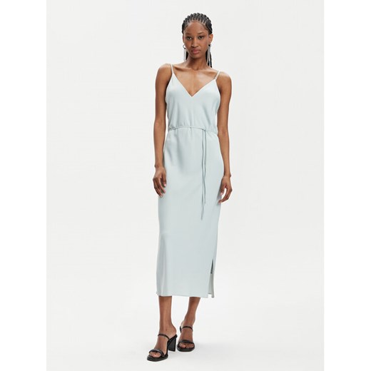 Calvin Klein Sukienka letnia K20K206776 Zielony Regular Fit ze sklepu MODIVO w kategorii Sukienki - zdjęcie 182603599