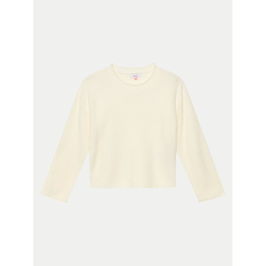 Vero Moda Girl Sweter Sayla 10300633 Beżowy Regular Fit ze sklepu MODIVO w kategorii Swetry dziewczęce - zdjęcie 182603605