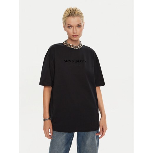 Miss Sixty T-Shirt 6L2SJ2120000 Czarny Relaxed Fit ze sklepu MODIVO w kategorii Bluzki damskie - zdjęcie 182603608