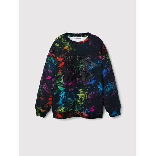 Desigual Bluza Vesubio 22WBSK07 Czarny Regular Fit ze sklepu MODIVO w kategorii Bluzy chłopięce - zdjęcie 182603679