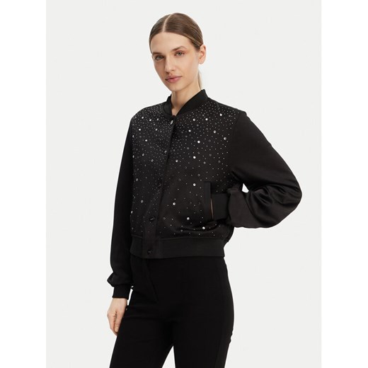 DKNY Kurtka bomber P4JJZXIZ Czarny Regular Fit ze sklepu MODIVO w kategorii Kurtki damskie - zdjęcie 182603725