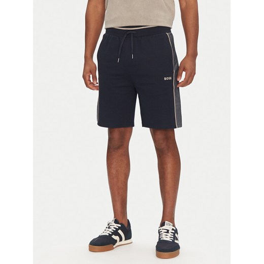 BOSS Szorty sportowe Tracksuit Short 50540752 Granatowy Regular Fit ze sklepu MODIVO w kategorii Spodenki męskie - zdjęcie 182603757
