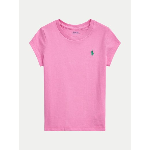 Polo Ralph Lauren T-Shirt 312833549081 Różowy Regular Fit ze sklepu MODIVO w kategorii Bluzki dziewczęce - zdjęcie 182603815