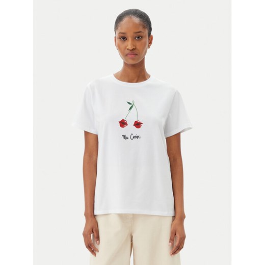 Marella T-Shirt Cappero 2515971052 Biały Regular Fit ze sklepu MODIVO w kategorii Bluzki damskie - zdjęcie 182603859
