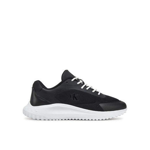Calvin Klein Jeans Sneakersy Eva Runner Low Mesh Mix YM0YM01185 Czarny ze sklepu MODIVO w kategorii Buty sportowe męskie - zdjęcie 182603869