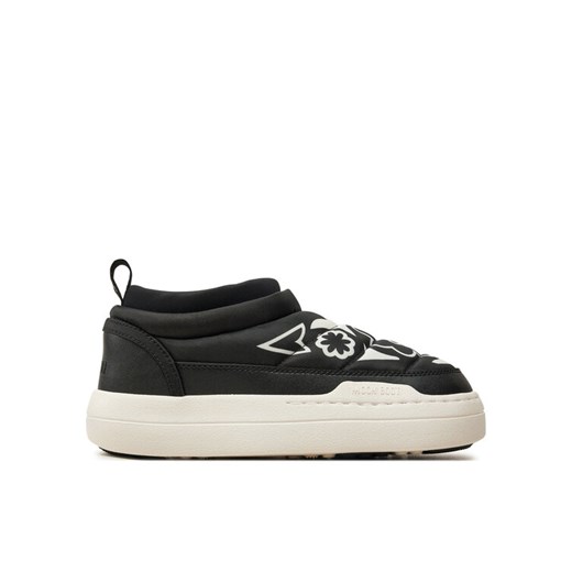 Moon Boot Botki Park Soft Flower 80D2470030 Czarny ze sklepu MODIVO w kategorii Botki - zdjęcie 182603879