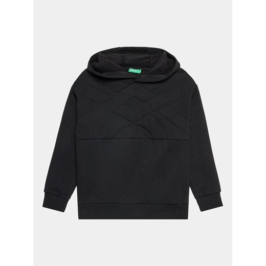 United Colors Of Benetton Bluza 3N2ZC2039 Czarny Regular Fit ze sklepu MODIVO w kategorii Bluzy chłopięce - zdjęcie 182603886