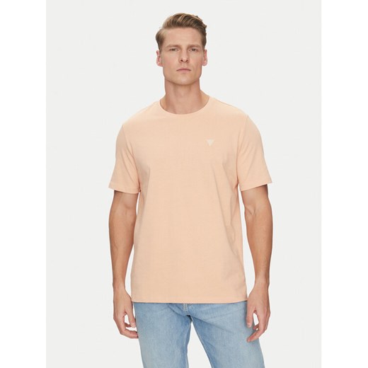 Guess T-Shirt M4YI0A KCCM1 Pomarańczowy Regular Fit ze sklepu MODIVO w kategorii T-shirty męskie - zdjęcie 182603966
