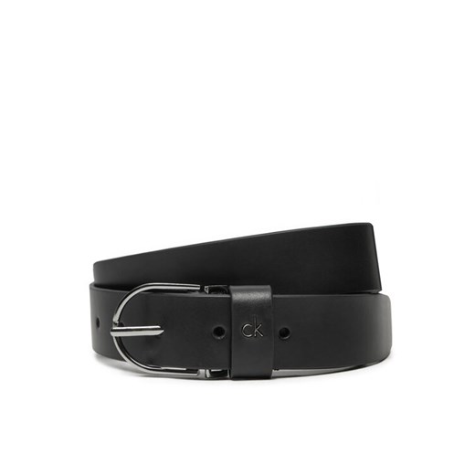 Calvin Klein Pasek Damski Ck Metal Loop Rnd Buckle 3.0 K60K612861 Czarny ze sklepu MODIVO w kategorii Paski damskie - zdjęcie 182603988