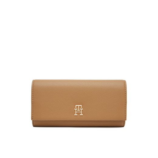Tommy Hilfiger Duży Portfel Damski Th Legacy Flap Lrg Wallet AW0AW17267 Brązowy ze sklepu MODIVO w kategorii Portfele damskie - zdjęcie 182604055
