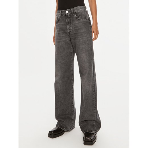 Pinko Jeansy Wanda 101733 A24X Szary Wide Leg ze sklepu MODIVO w kategorii Jeansy damskie - zdjęcie 182604058