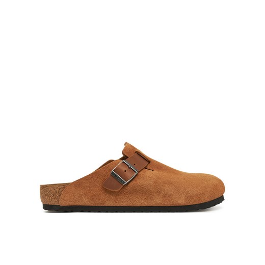 Birkenstock Klapki Boston zamsz 1029185 Brązowy 44 MODIVO