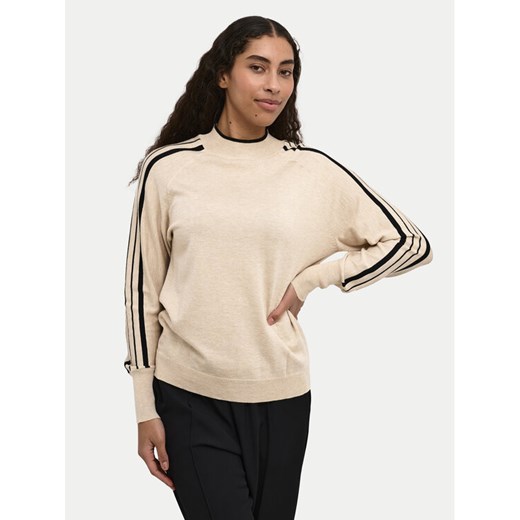 Kaffe Sweter Henriette 10509113 Beżowy Regular Fit ze sklepu MODIVO w kategorii Swetry damskie - zdjęcie 182604119