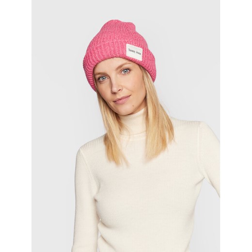 Tommy Jeans Czapka Elevated AW0AW14079 Różowy ze sklepu MODIVO w kategorii Czapki zimowe damskie - zdjęcie 182604135