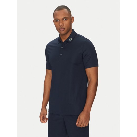 Lacoste Polo DH2341 Granatowy Regular Fit ze sklepu MODIVO w kategorii T-shirty męskie - zdjęcie 182604155