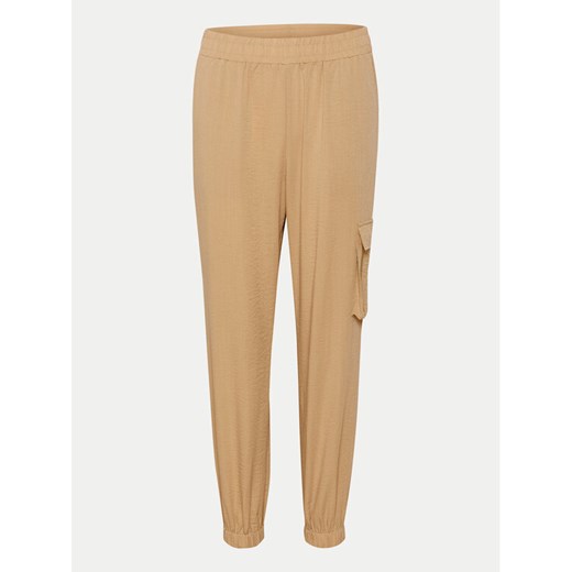Kaffe Spodnie materiałowe Moria 10552262 Beżowy Relaxed Fit ze sklepu MODIVO w kategorii Spodnie damskie - zdjęcie 182604168