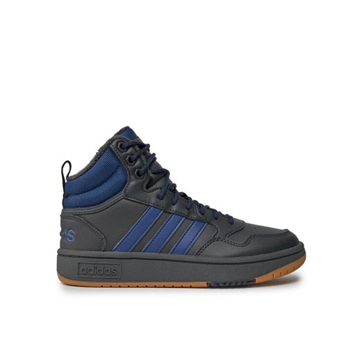 adidas Sneakersy Hoops 3.0 Mid IF2635 Szary ze sklepu MODIVO w kategorii Buty sportowe męskie - zdjęcie 182604199