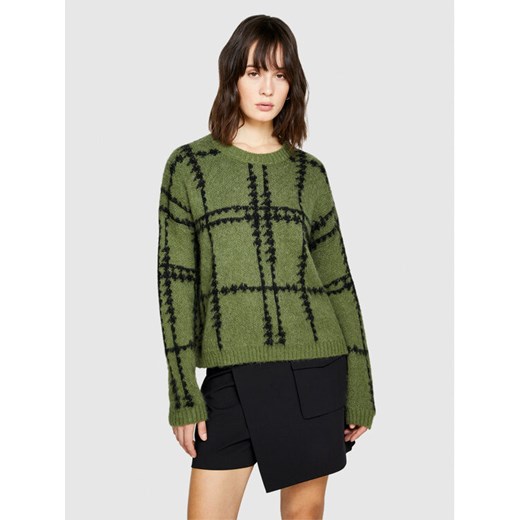 Sisley Sweter 1026L103P Zielony Boxy Fit ze sklepu MODIVO w kategorii Swetry damskie - zdjęcie 182604209