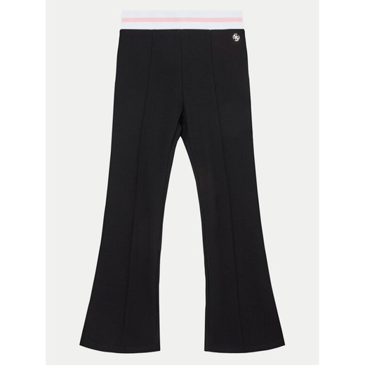 Guess Spodnie materiałowe J5RB02 KAUH0 Czarny Regular Fit ze sklepu MODIVO w kategorii Spodnie dziewczęce - zdjęcie 182604286
