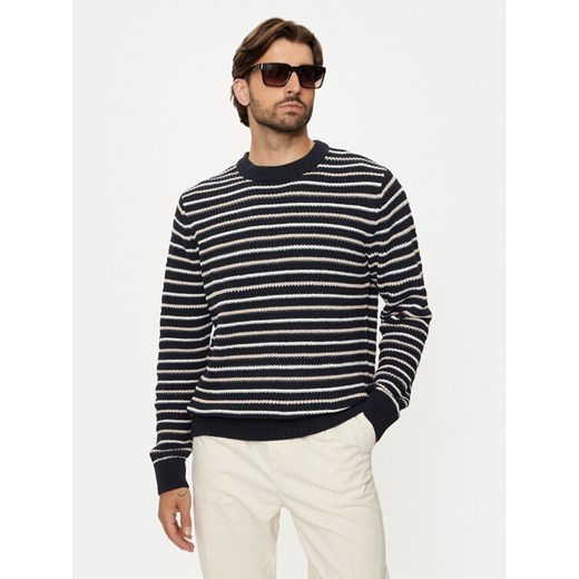 Jack&Jones Sweter Bronx 12264080 Granatowy Regular Fit ze sklepu MODIVO w kategorii Swetry męskie - zdjęcie 182604326