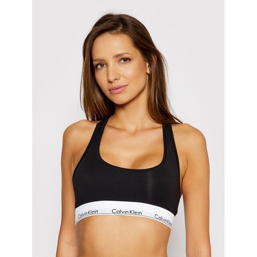 Calvin Klein Underwear Biustonosz top 0000F3785E Czarny ze sklepu MODIVO w kategorii Biustonosze - zdjęcie 182604349