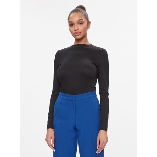 JDY Bluzka Filipa 15305339 Czarny Slim Fit ze sklepu MODIVO w kategorii Bluzki damskie - zdjęcie 182604369