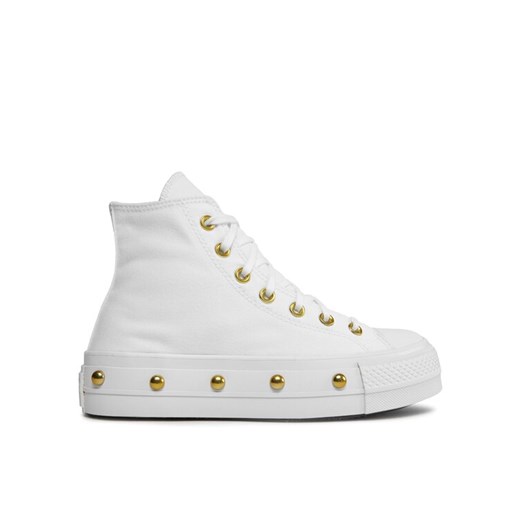 Converse Trampki Chuck Taylor All Star Lift Platform Star Studded A06787C Biały ze sklepu MODIVO w kategorii Trampki damskie - zdjęcie 182604479