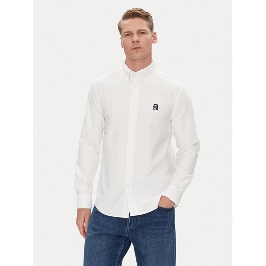 Tommy Hilfiger Koszula Heritage MW0MW39235 Biały Regular Fit ze sklepu MODIVO w kategorii Koszule męskie - zdjęcie 182604487