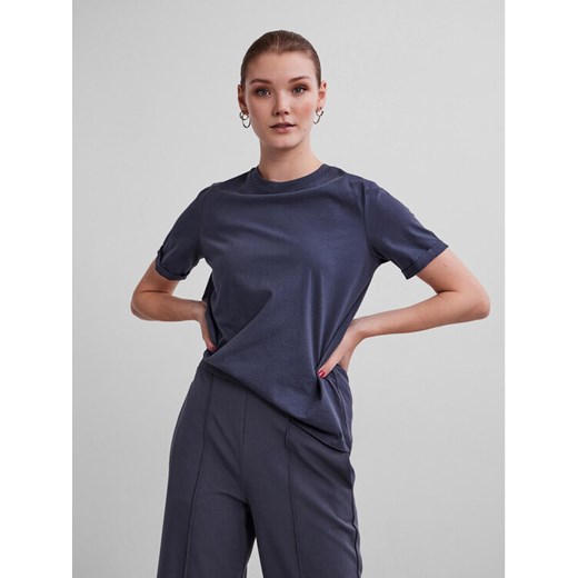 Pieces T-Shirt Ria 17086970 Granatowy Regular Fit ze sklepu MODIVO w kategorii Bluzki damskie - zdjęcie 182604579