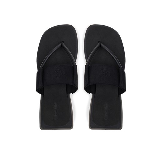 Calvin Klein Jeans Japonki Sq Low Wedge Sandal Rope YW0YW01717 Czarny 37 MODIVO