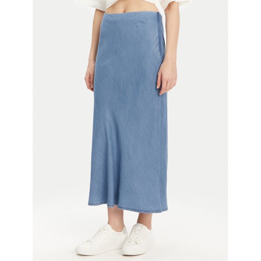 ONLY Spódnica maxi Chigo 15338281 Niebieski Regular Fit ze sklepu MODIVO w kategorii Spódnice - zdjęcie 182604619