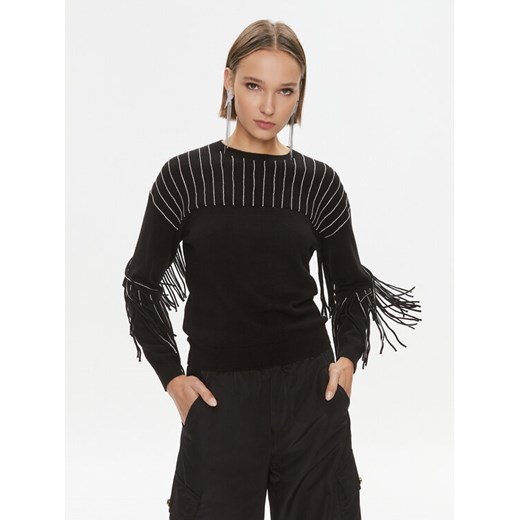 Pinko Sweter Libellula 102082 A19L Czarny Regular Fit ze sklepu MODIVO w kategorii Swetry damskie - zdjęcie 182604646