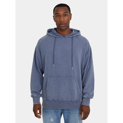 Brave Soul Bluza MSS-627RYLANDS Niebieski Straight Fit ze sklepu MODIVO w kategorii Bluzy męskie - zdjęcie 182604659