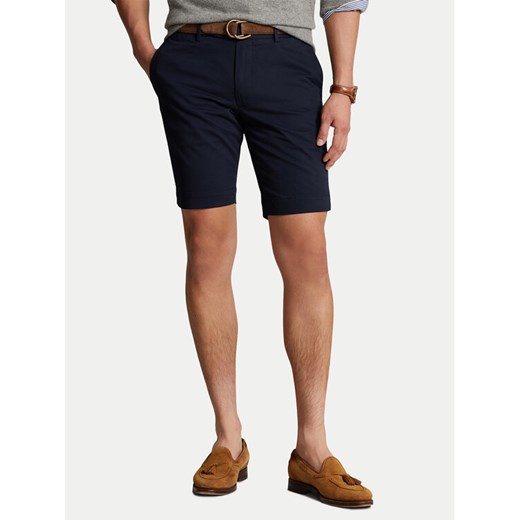 Polo Ralph Lauren Szorty materiałowe 710646709009 Granatowy Slim Fit ze sklepu MODIVO w kategorii Spodenki męskie - zdjęcie 182604686