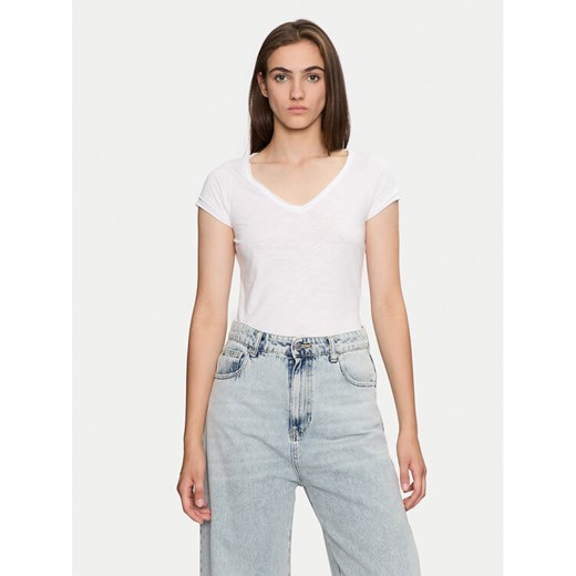 Sisley T-Shirt 3TNHL4007 Biały Regular Fit ze sklepu MODIVO w kategorii Bluzki damskie - zdjęcie 182604695