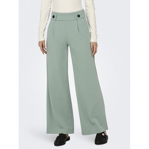 JDY Spodnie materiałowe Geggo 15208430 Zielony Wide Leg ze sklepu MODIVO w kategorii Spodnie damskie - zdjęcie 182604699