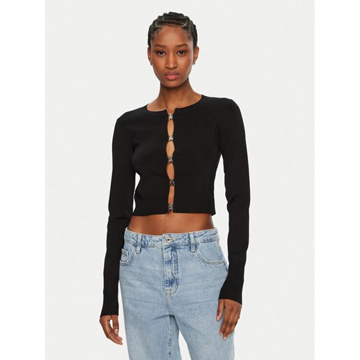 Patrizia Pepe Kardigan 8K0281/K236-K103 Czarny Regular Fit ze sklepu MODIVO w kategorii Swetry damskie - zdjęcie 182604995