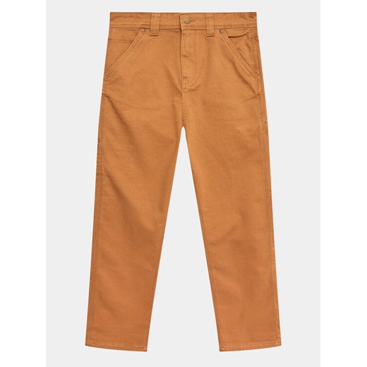 Lee Spodnie materiałowe Carpenter LEE0019 Brązowy Regular Fit ze sklepu MODIVO w kategorii Spodnie chłopięce - zdjęcie 182604999
