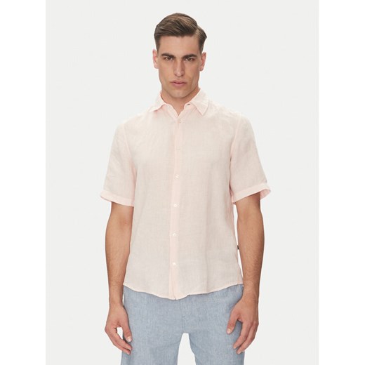 BOSS Koszula 50537382 Różowy Regular Fit ze sklepu MODIVO w kategorii Koszule męskie - zdjęcie 182605005