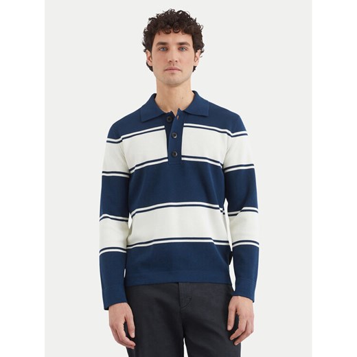 Marc O'Polo Polo 522 5042 60048 Granatowy Regular Fit ze sklepu MODIVO w kategorii T-shirty męskie - zdjęcie 182605046