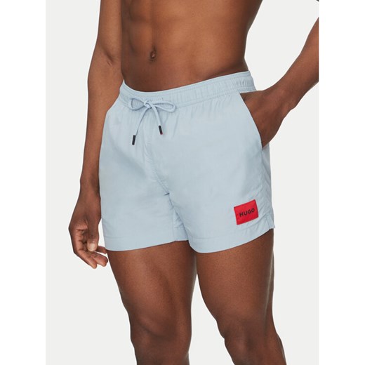 HUGO Szorty kąpielowe Dominica 50493450 Błękitny Regular Fit L MODIVO