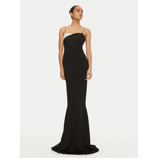 JACQUEMUS Sukienka wieczorowa 24E241KN358 Czarny Regular Fit ze sklepu MODIVO w kategorii Sukienki - zdjęcie 182605057