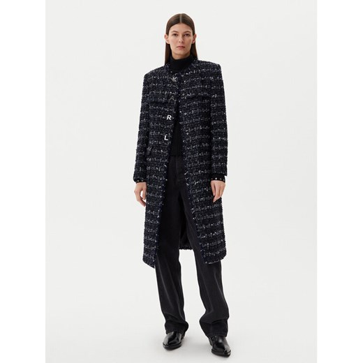 Karl Lagerfeld Jeans Płaszcz przejściowy A1W15022 Granatowy Regular Fit ze sklepu MODIVO w kategorii Płaszcze damskie - zdjęcie 182605075
